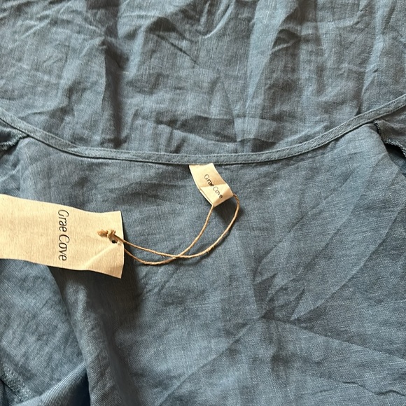 Blue Wrap Dress - Picture 6 of 10